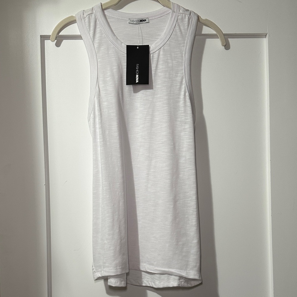 Fashion Nova White Tank Top XS